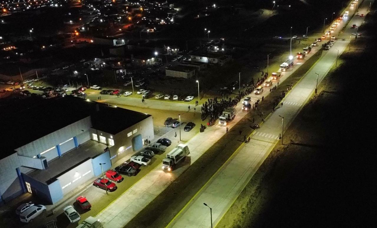 Inauguración de la última etapa de la Avenida Tierra del Fuego