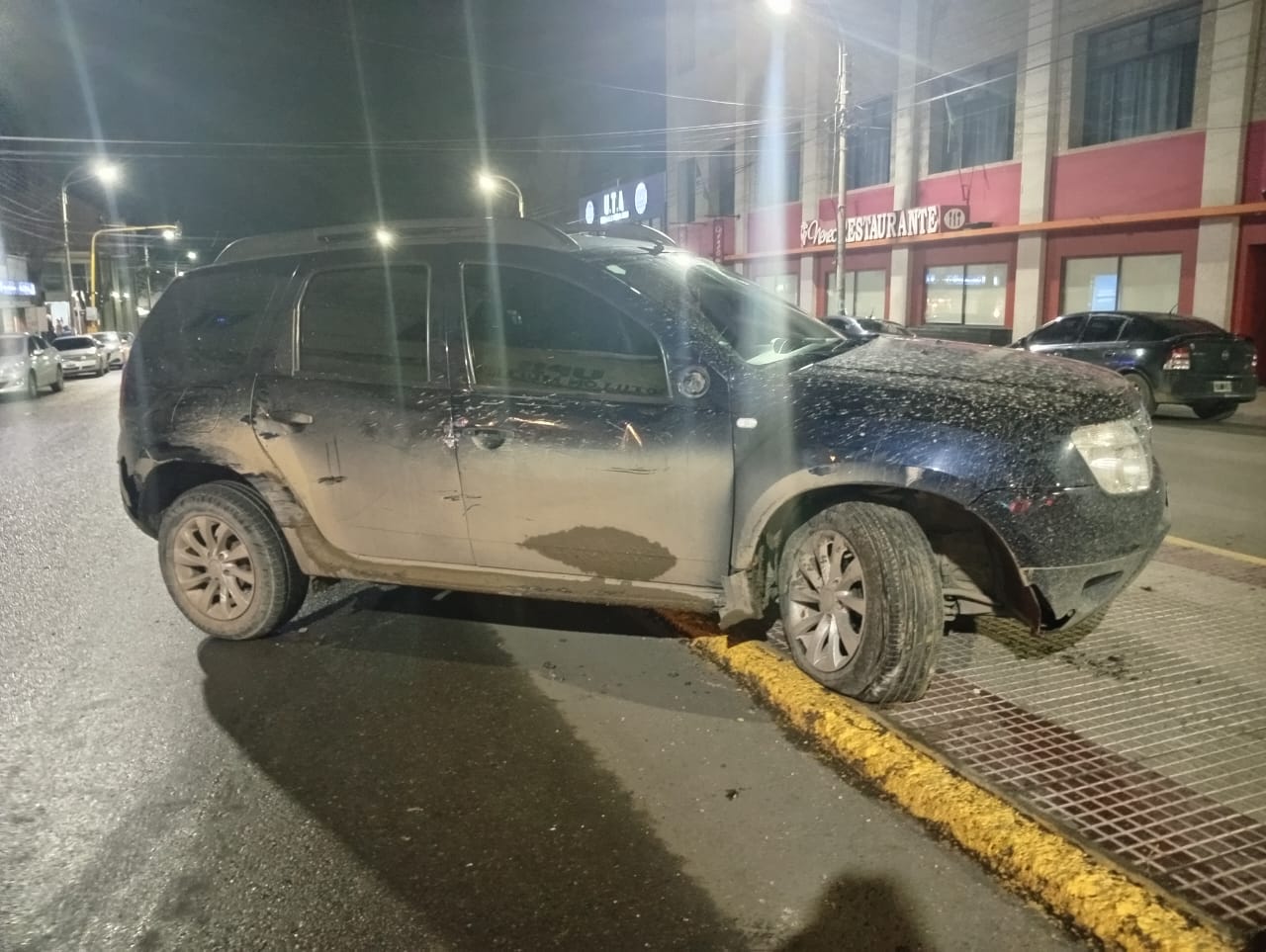 Accidente de tránsito con lesionados en la intersección de Av. San Martín y Av. Néstor Kirchner