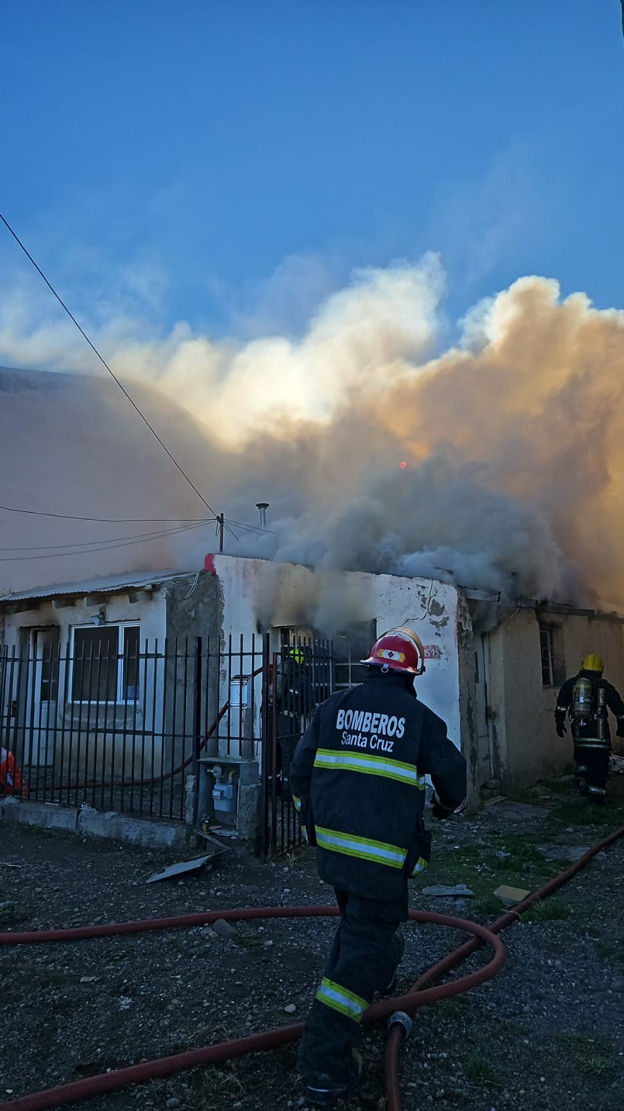 Principio de incendio en una vivienda en Río Gallegos