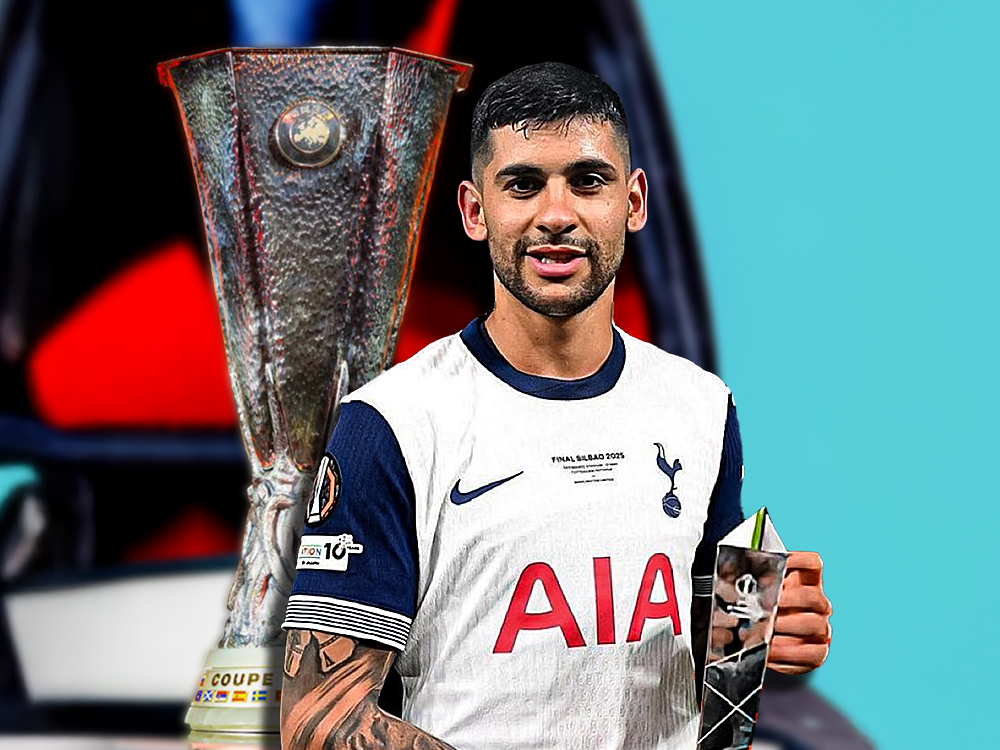 Cuti Romero campeón con el Tottenham y MVP en la final de la Europa League